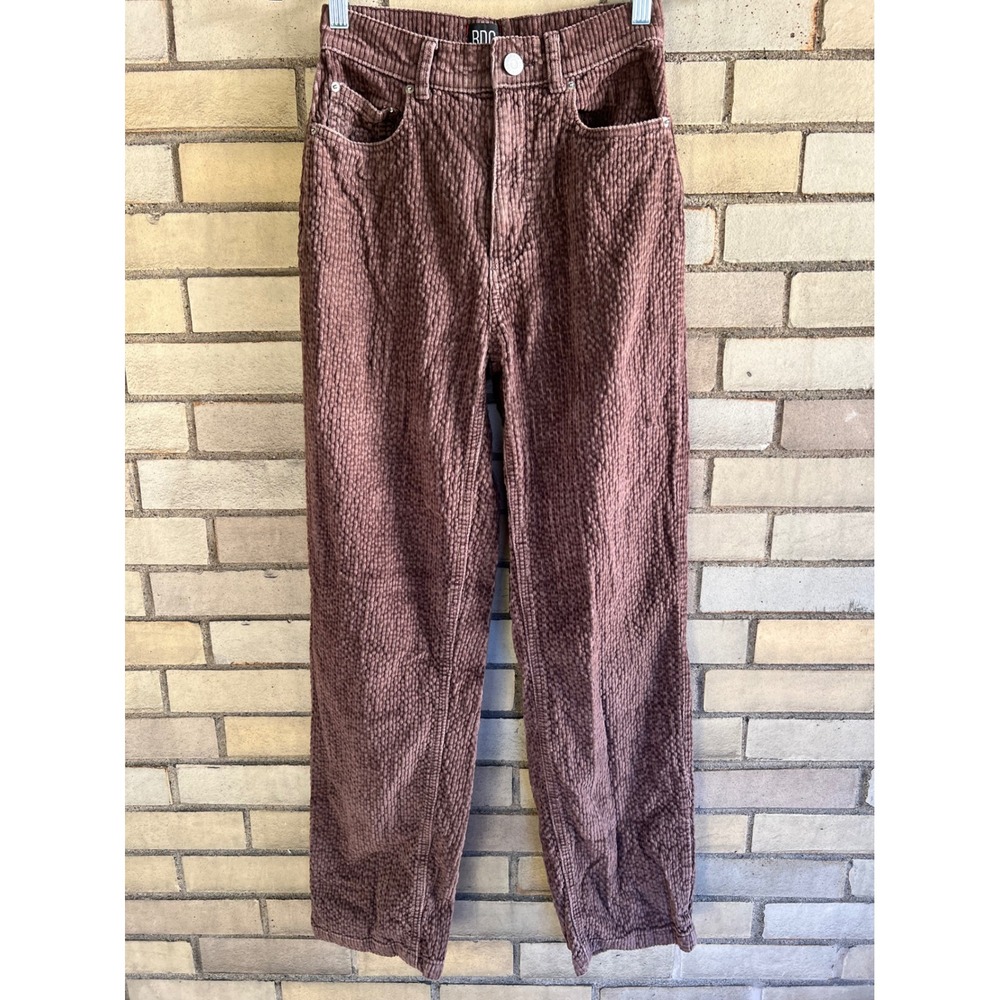 BDG Urban Outfitters High-Rise Baggy Corduroy Pants Brown Size 25